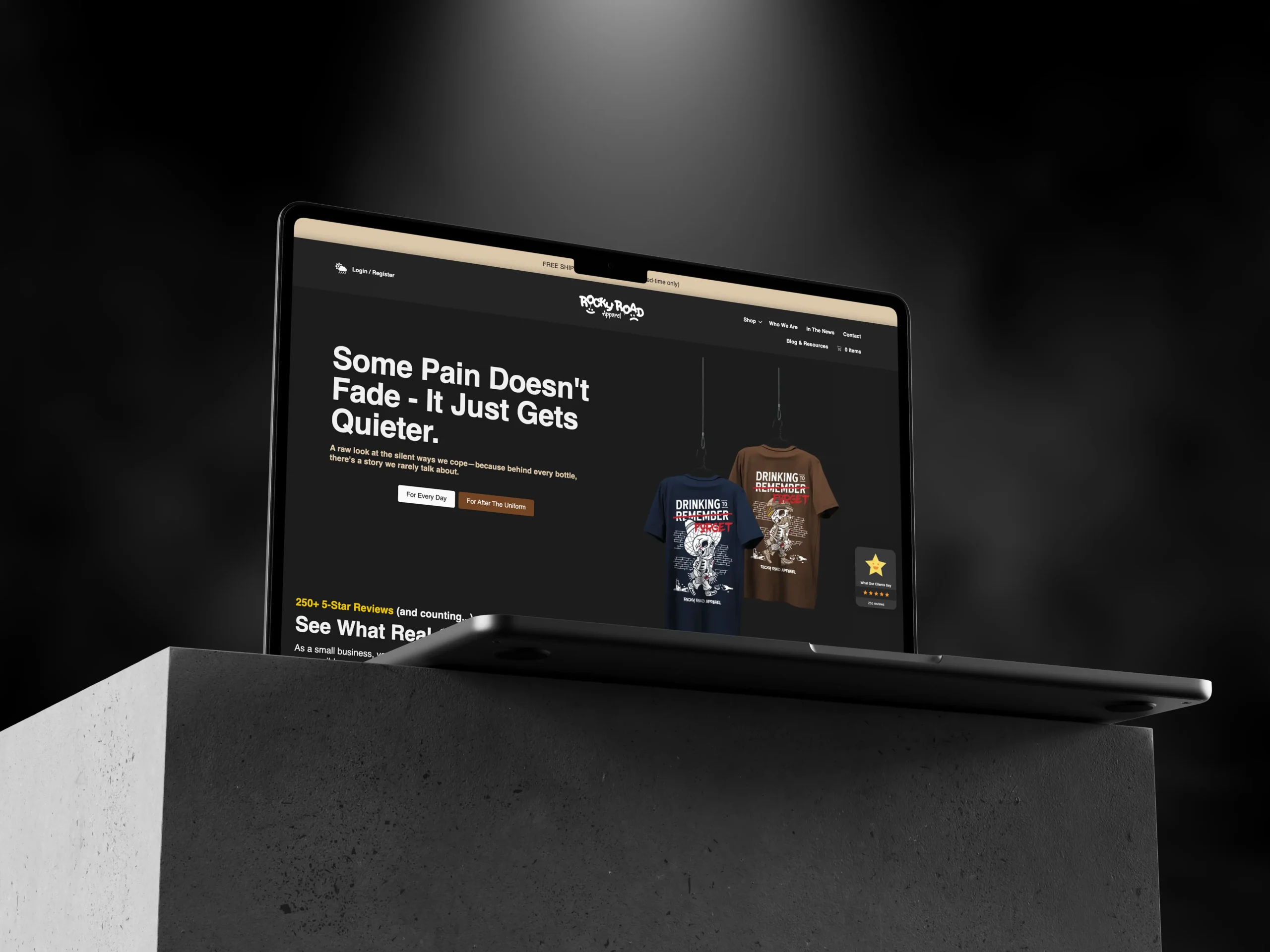 Rocky Road web mockup Rocky Road web mockup