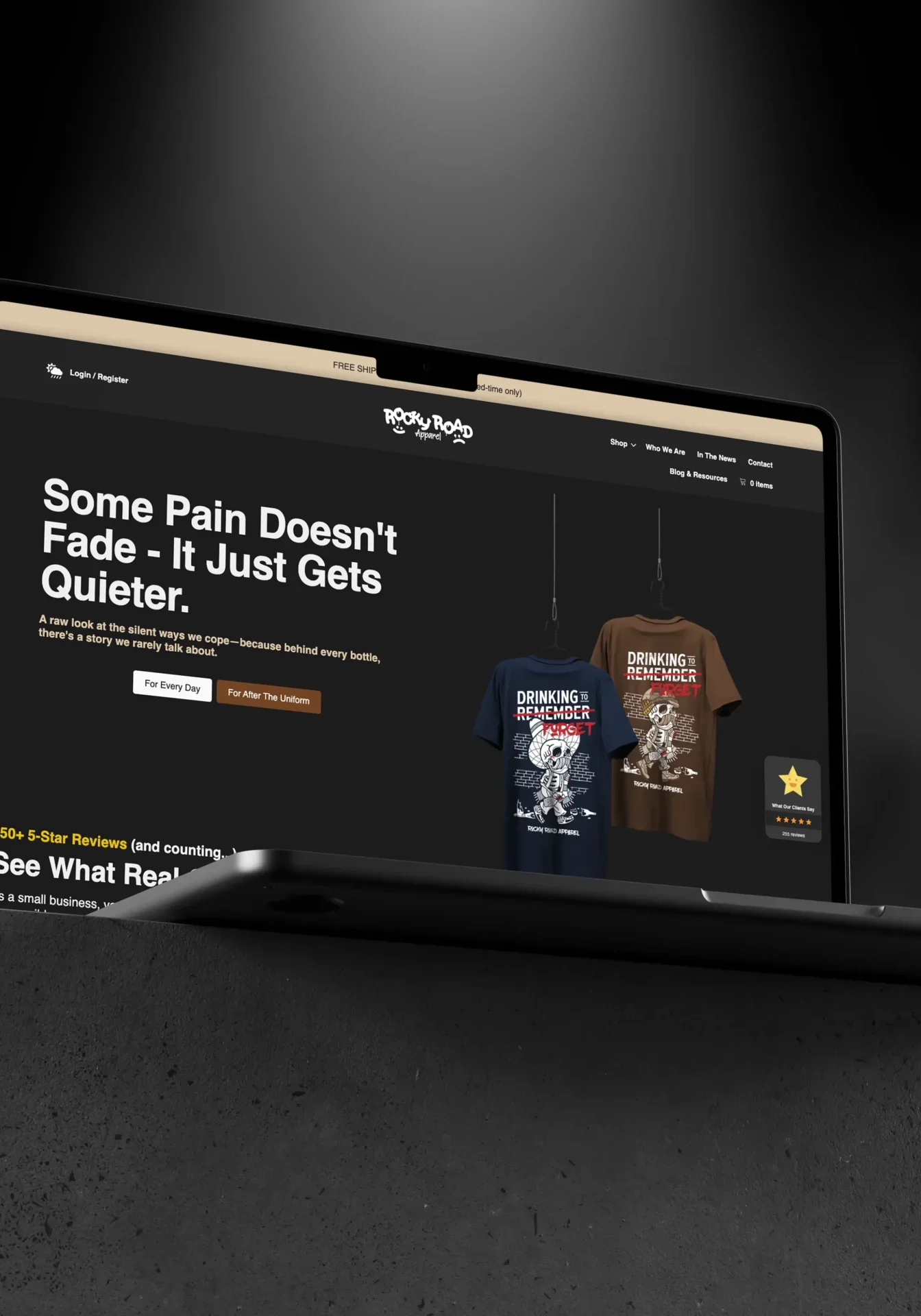 Rocky Road web mockup Rocky Road web mockup